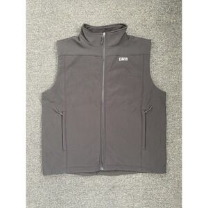 BMW Softshell Vest Black Mens Medium Full Zip Uniform Motorcycles Cars Oobe